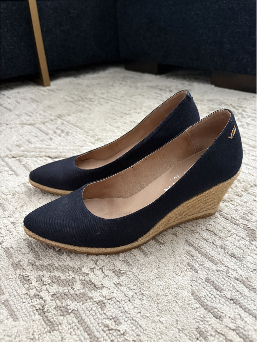 Viscata Navy Espadrille Wedge Pumps – Size EU 40 / US 9